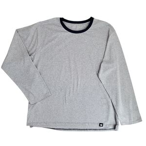 The White Company London X Qatar Airways Men's Luxury Pajama Top Grey Large